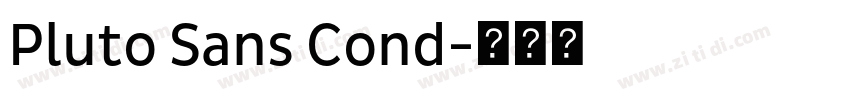 Pluto Sans Cond字体转换
